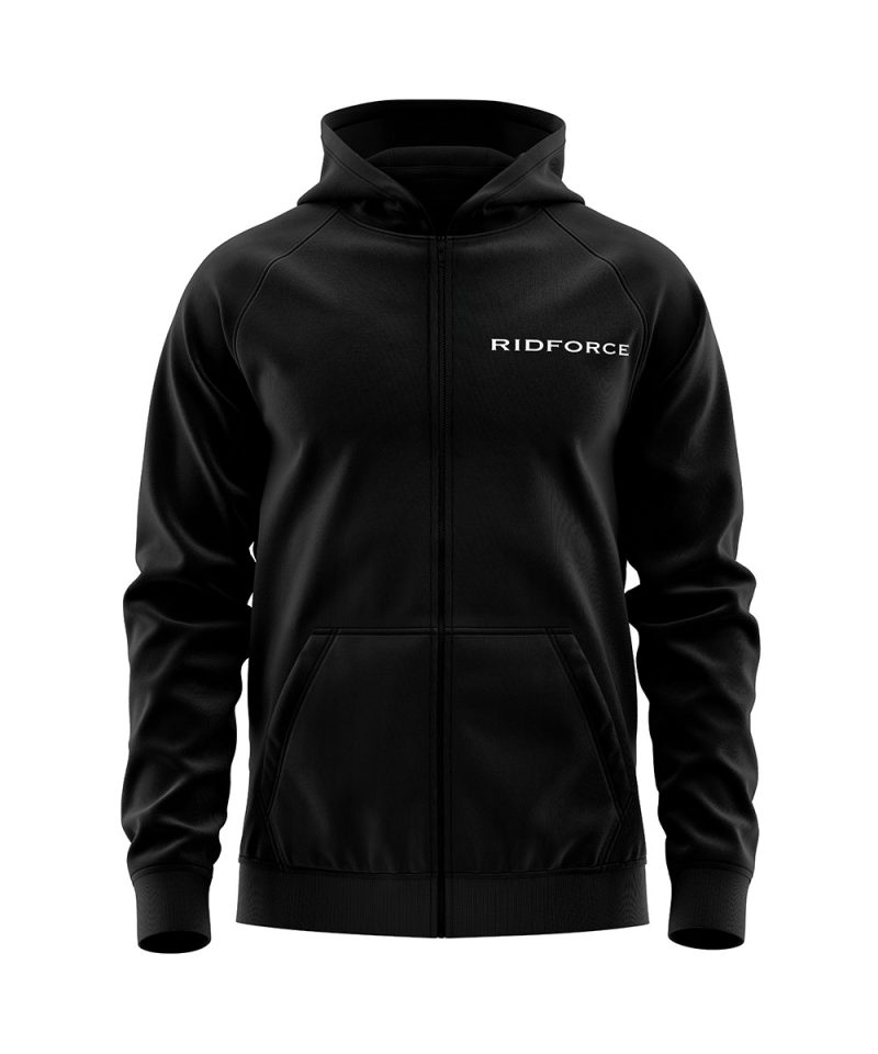 Black Zipped Hoodie