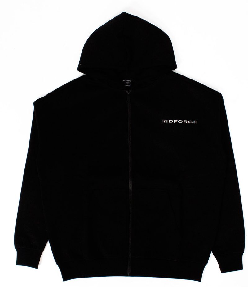 Black Zipped Hoodie